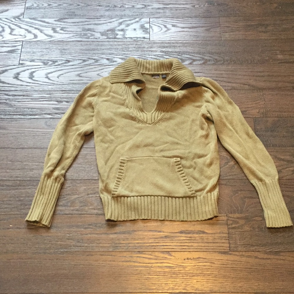 Olive green knit sweater